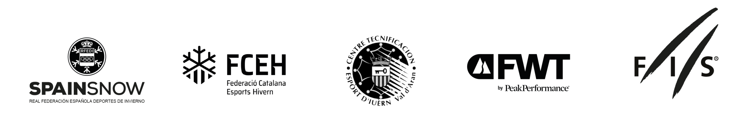 Logos de las instituciones y federaciones colaboradoras