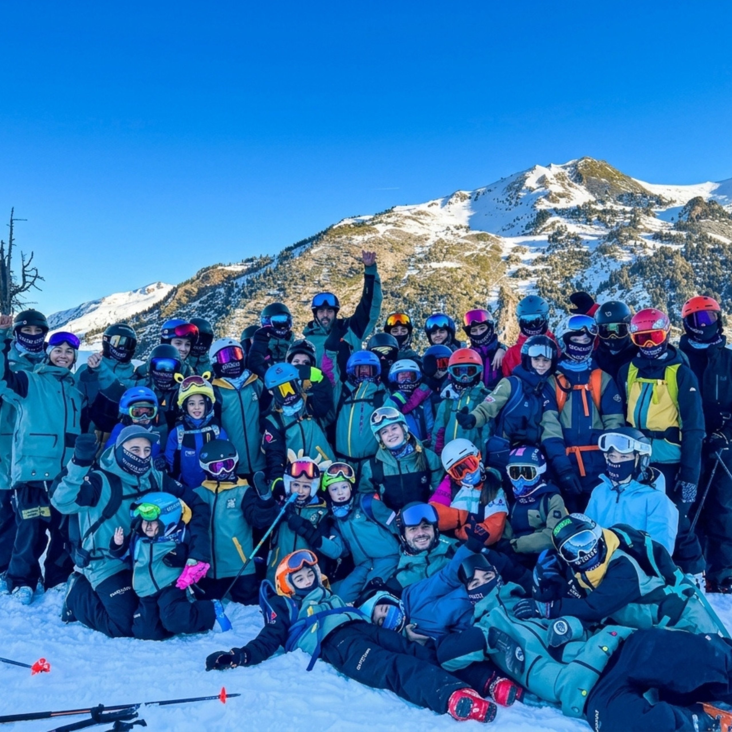 Grupo del Club Emotion en Baqueira Beret